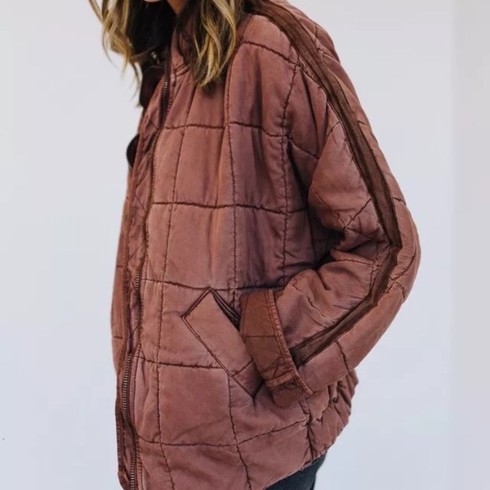 Free People Quilted Dolman Jacket